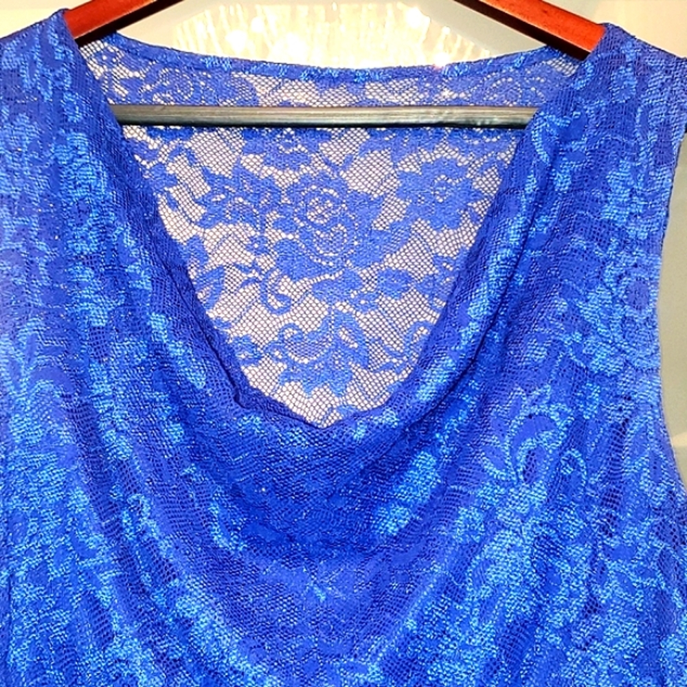 CACHE BLUE LACE DRESS - Picture 4 of 7